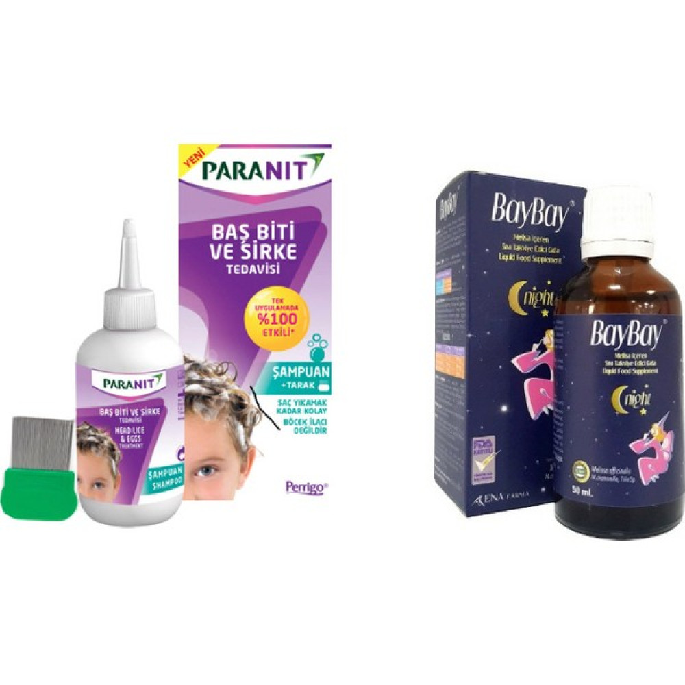 Paranit 100 ml Şampuan + Baybay Night Damla 50 ml Şampuan ve Saç Kremi Fiyatı
