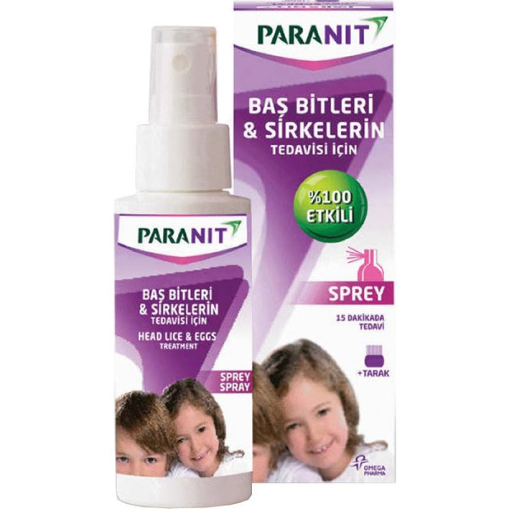Paranit Baş Biti ve Sirke Spreyi 100ml + Bit Tarağı Hediye Sinek-Kene-Haşere Kovucu Fiyatı