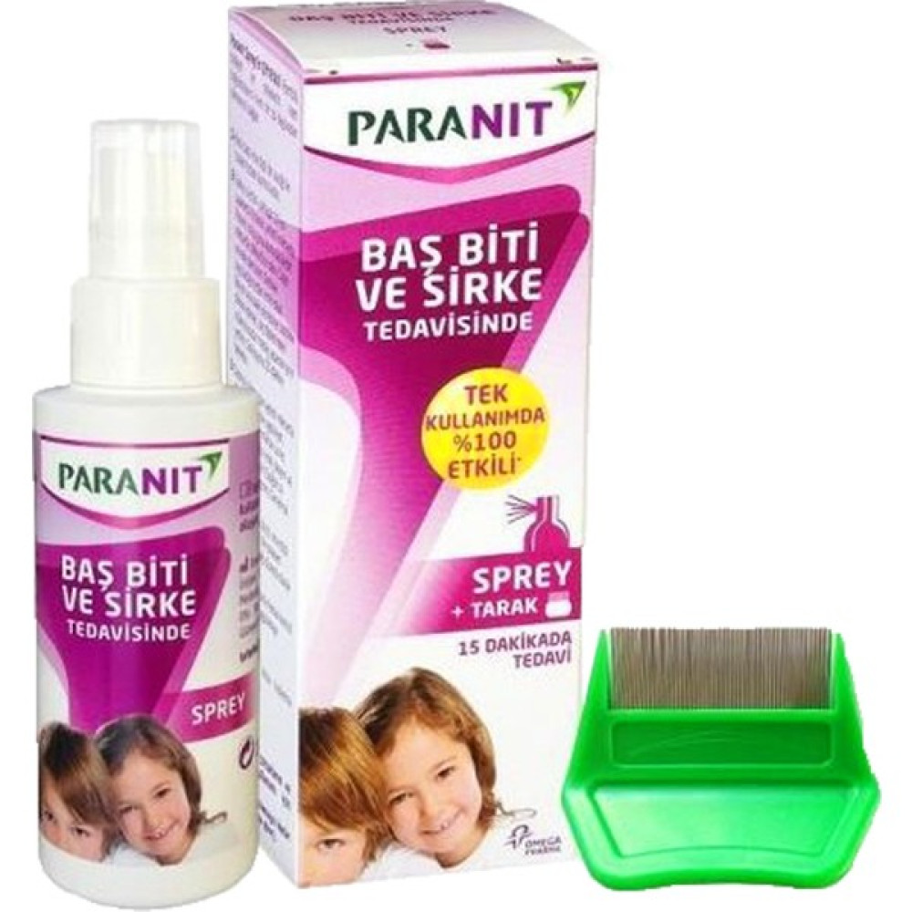 Paranit Baş Biti ve Sirke Tedavisi Sprey+Tarak 100 ml Şampuan ve Saç Kremi Fiyatı