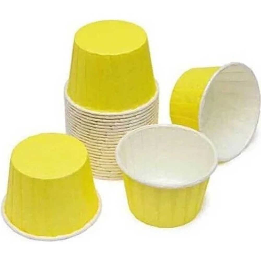 Paras Ticaret 50 Adet Sarı Büyük Boy Pet Kapsül Sufle Cupcake Muffin Kek Kalıbı 67 x 4 x 5 cm Kek Kalıpları Fiyatı