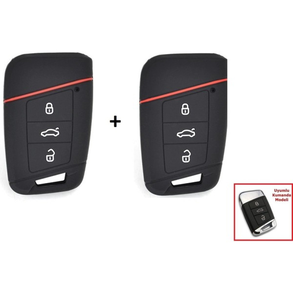 Parça Deponuz Volkswagen Passat B8 Silikon Anahtar Kabı, Anahtar Kılıfı. 2 Adet Anahtarlık Fiyatı