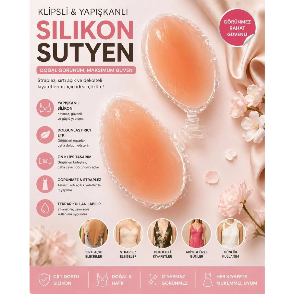 Pareoss Silikon Et Sütyen Sütyen Fiyatı