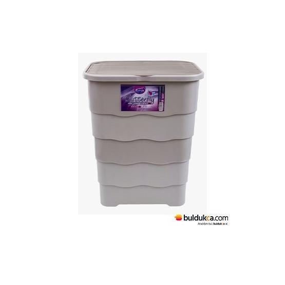 Parex Butterfly Gri Kirli Çamaşır Sepeti
