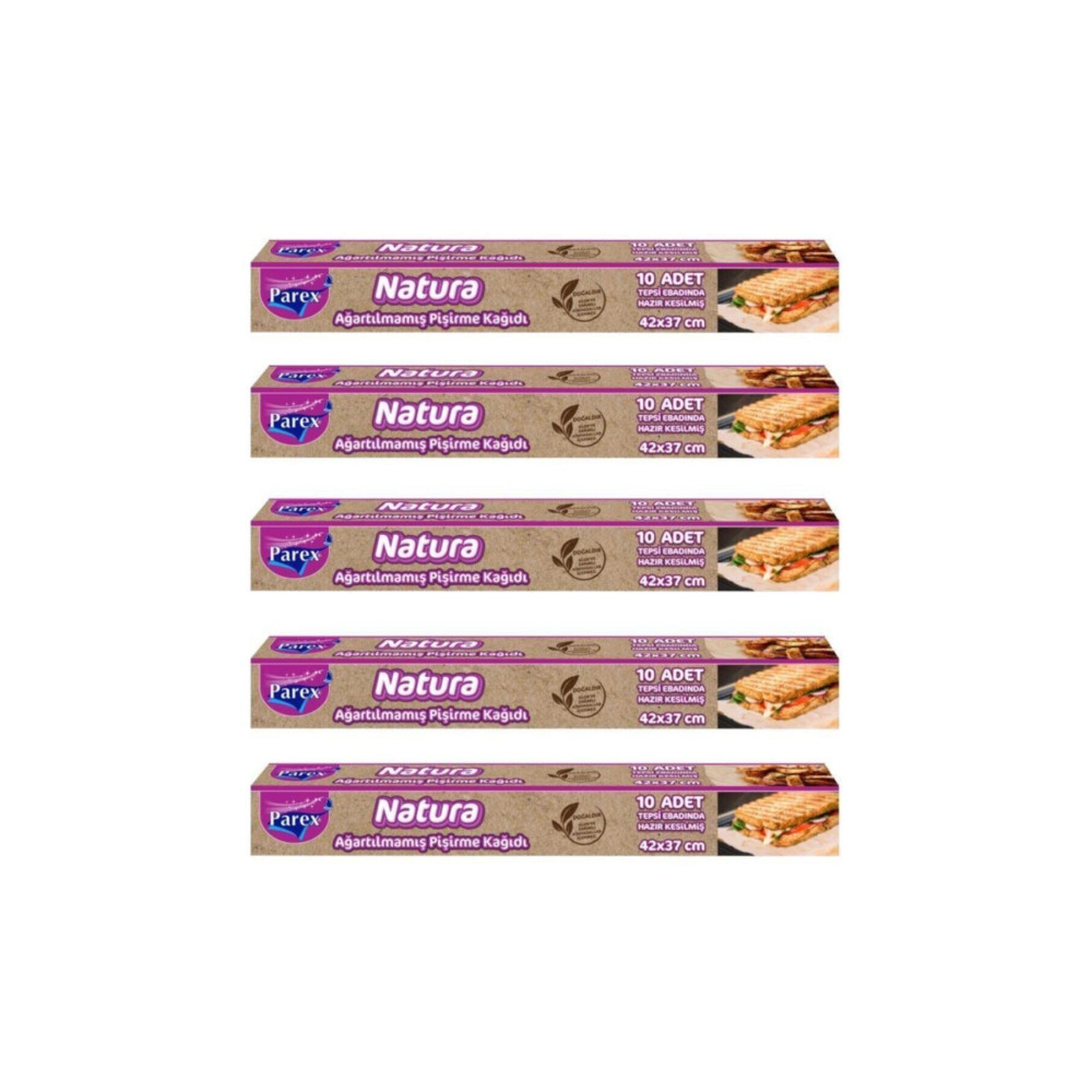 Parex Natura Ağartılmamış Hazır Pişirme Kağıdı 10lu X 5 Adet Pişirme Kağıdı Fiyatı