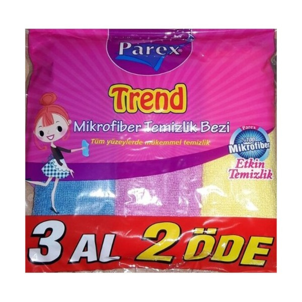 Parex Trend Mikrofiber Temizlik Bezi 3 Al 2 Öde Oto Boyaları Fiyatı