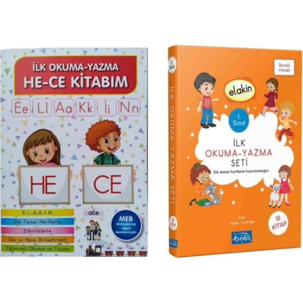 Parıltı Elakin Seti 10 Kitap ve Ilk Okuma Yazma Kitabı Kaynak Kitapları Fiyatı