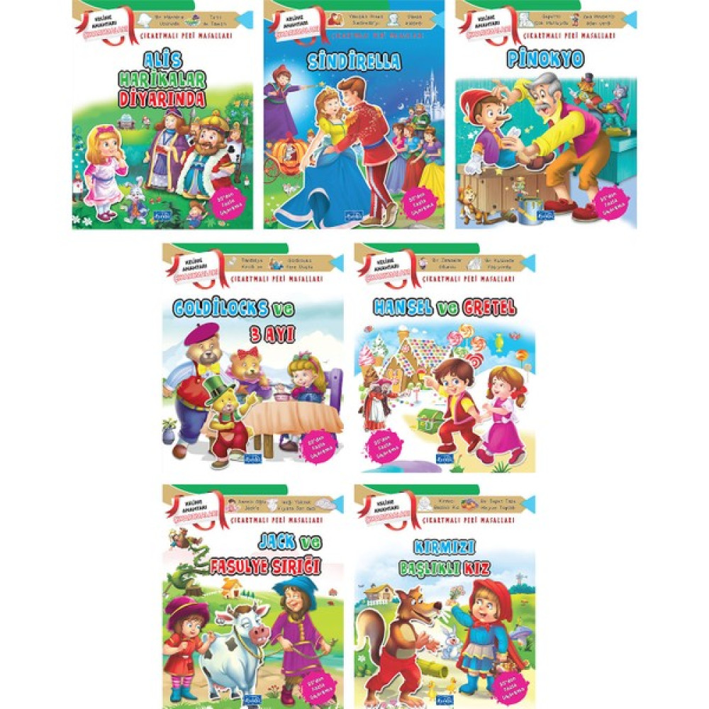 Parıltı Yayınları Çıkartmalı Peri Masalları Serisi - 2+ Yaş - Okul Öncesi - 7 Kitap - Set - Çıkartma - Etkinlik Çocuk Masal Fiyatı