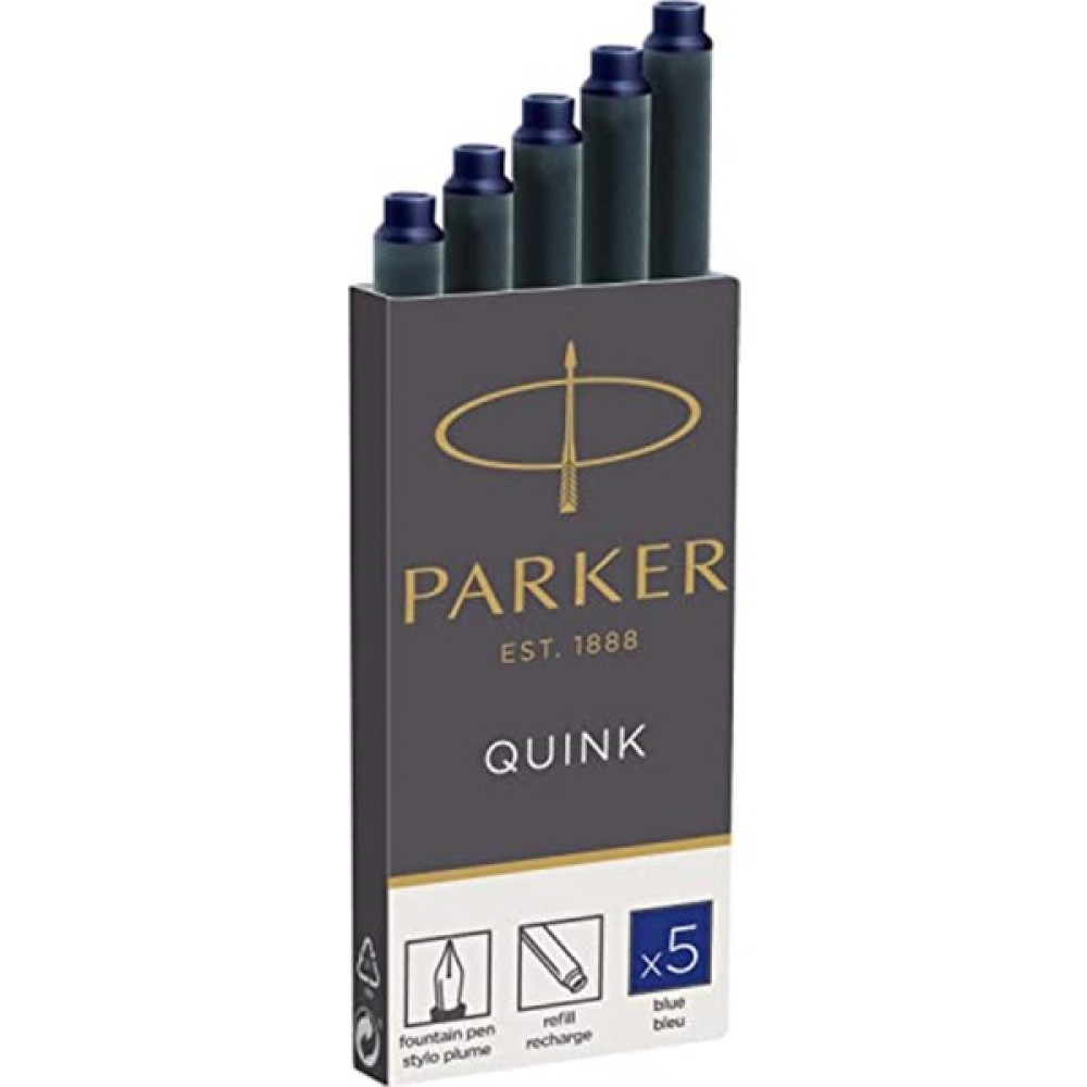 Parker Quink Dolma Kalem Kartuşu, Mavi, 5'li Kutu Dolma Kalem Fiyatı