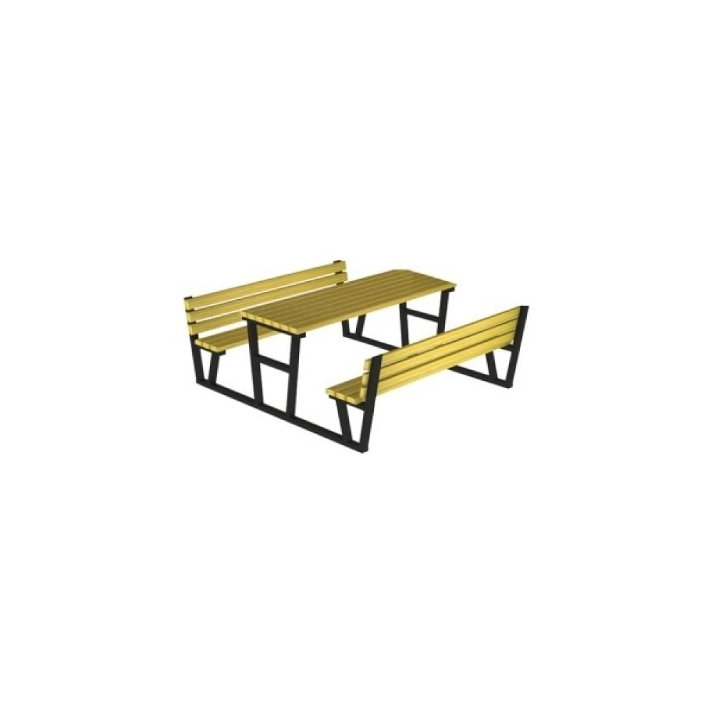 Parksan Ahşap Piknik Masası (Metal Ayaklı) 145(L)X160(W)X80(H) Kamp & Piknik Masası Fiyatı