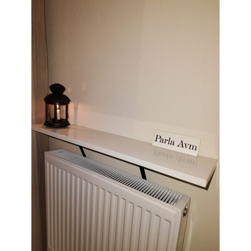 Parla Avm Parla Petek Üstü Ahşap BEYAZ Dresuar Uçan Raf 60CM x 17,8CM ( Duvara Montajsız / Tak-Çıkar ) Kitaplık - Duvar Rafı & CD / DVD Rafı Fiyatı