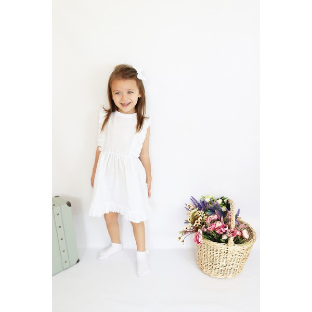 Parla Kids Kız Çocuk Eloise Beyaz Fisto Elbise Toka Takım Kız Çocuk Elbise Fiyatı