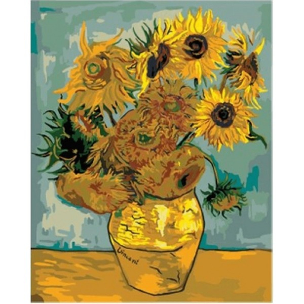 Parla Van Gogh Ayçiçekleri Sayılarla Boyama Seti Kasnaklı 40 x 50 cm Sanatsal Malzemeler Fiyatı