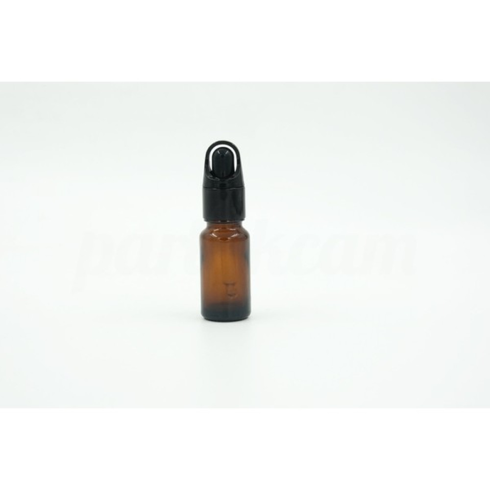 Parlak Cam Damlalıklı Amber Cam Şişe Siyah Başlıklı 10ml Hijyen ve Temizlik Fiyatı