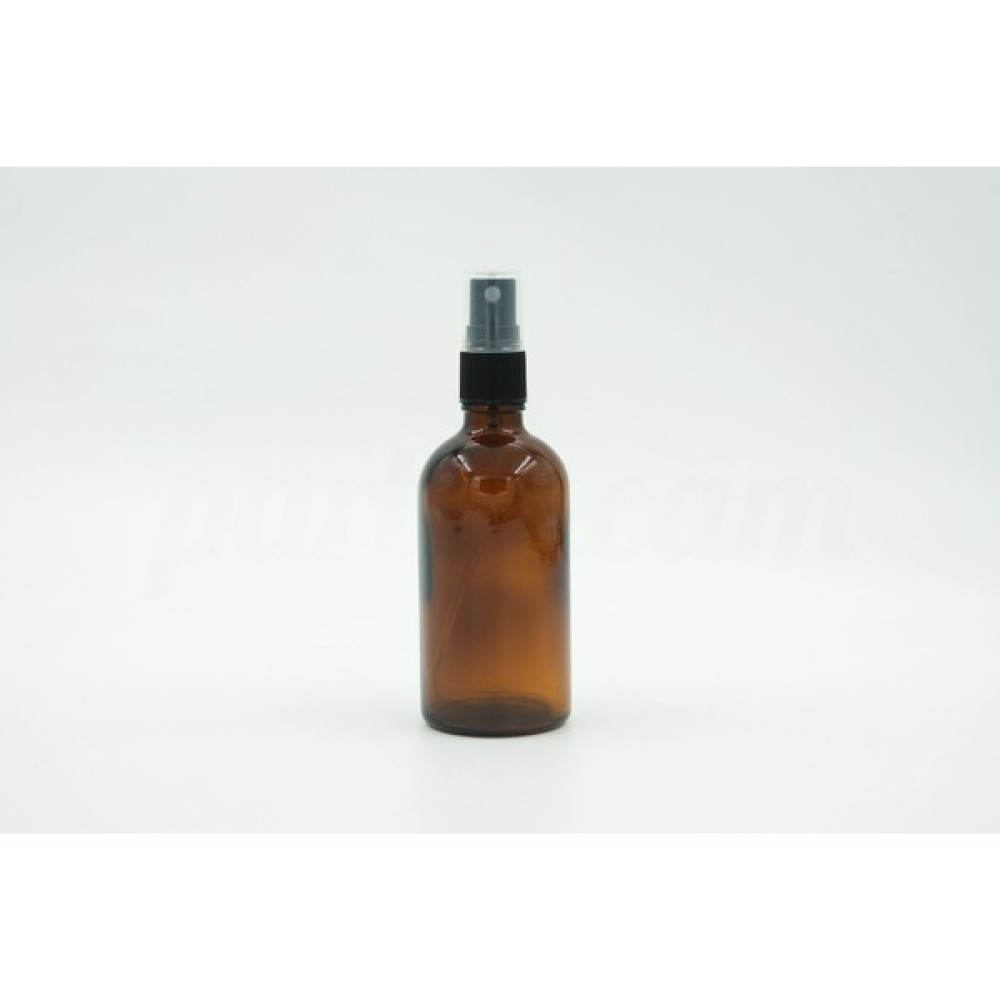 Parlak Cam Sprey Cam Şişe Siyah Başlıklı Amber 100ml Hijyen ve Temizlik Fiyatı