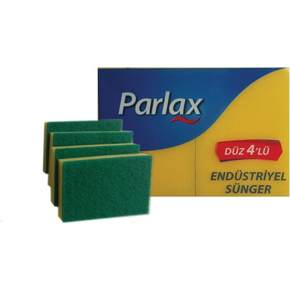 Parlax Endüstriyel Sünger Düz 4'lü Temizlik Malzemeleri Fiyatı