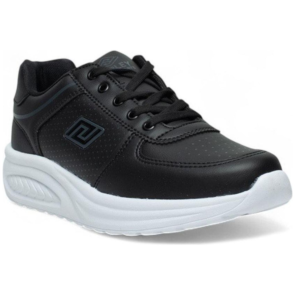 Parley 722-26 Deri Anatomik Bağcıklı Kadın Sneaker Siyah Beyaz Ayakkabılar ve Çantalar Fiyatı