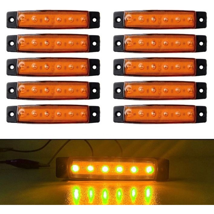 Parmak LED 12 ve 24 Volt Çalışma Özelliği Su Geçirmez (10 Adet) Sarı Ledli Lambalar Fiyatı
