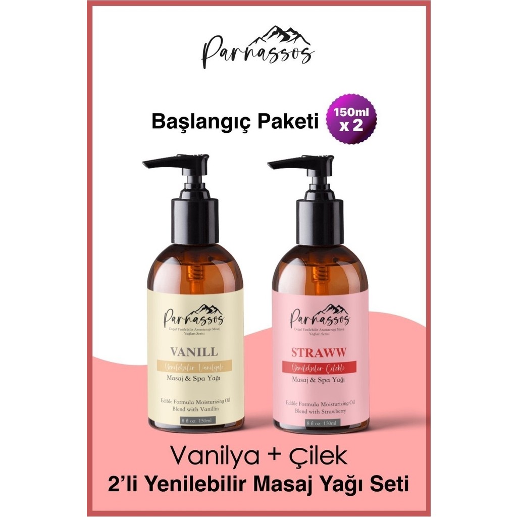 Parnassos Aromaterapi Rahatlatıcı Çilek Masaj Yağı + Vanilya Doğal Masaj Yağı 150 ml Bitkisel Yağlar Fiyatı