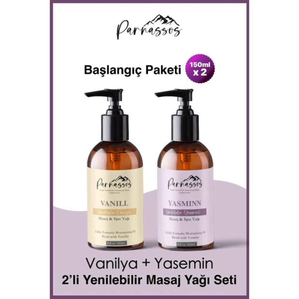 Parnassos Yenilebilir Rahatlatıcı Yasemin Özlü + Vanilya Masaj Yağı Doğal Masaj Yağı 150 ml Bitkisel Yağlar Fiyatı