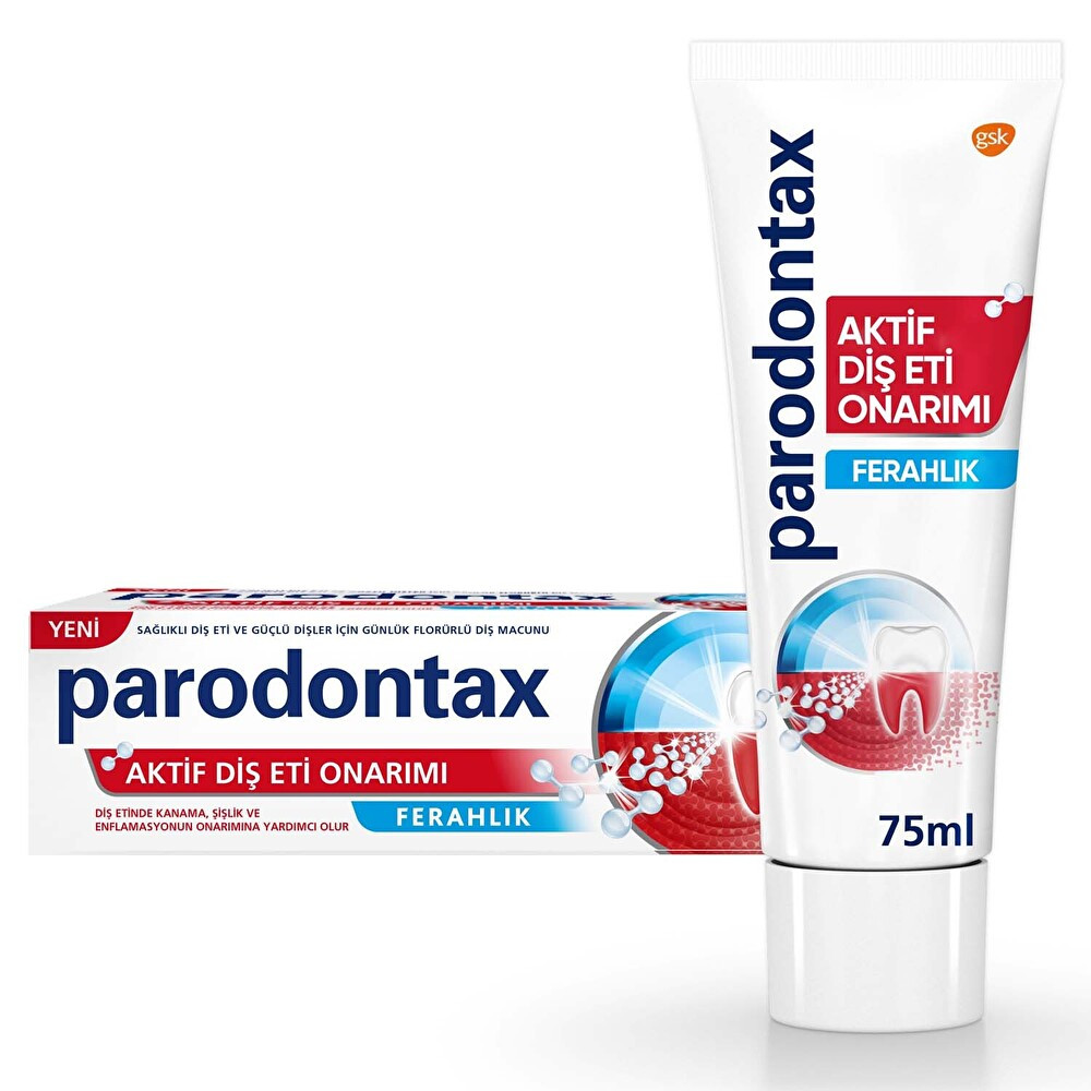 Parodontax Akitf Diş Eti Onarımı Ferahlık Diş Macunu 75 ml Diş Macunları Fiyatı