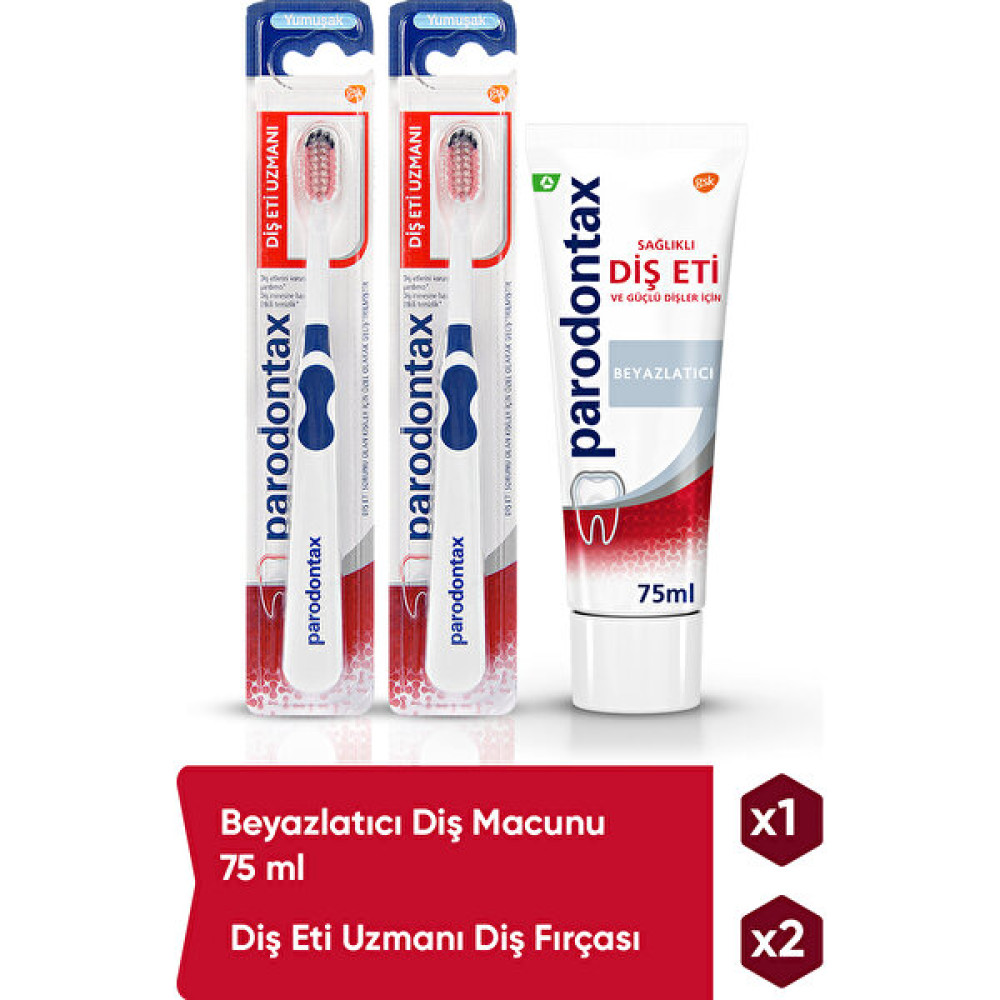 Parodontax Beyazlatıcı Diş Macunu 75 ml ( 2 Adet) Diş Macunları Fiyatı