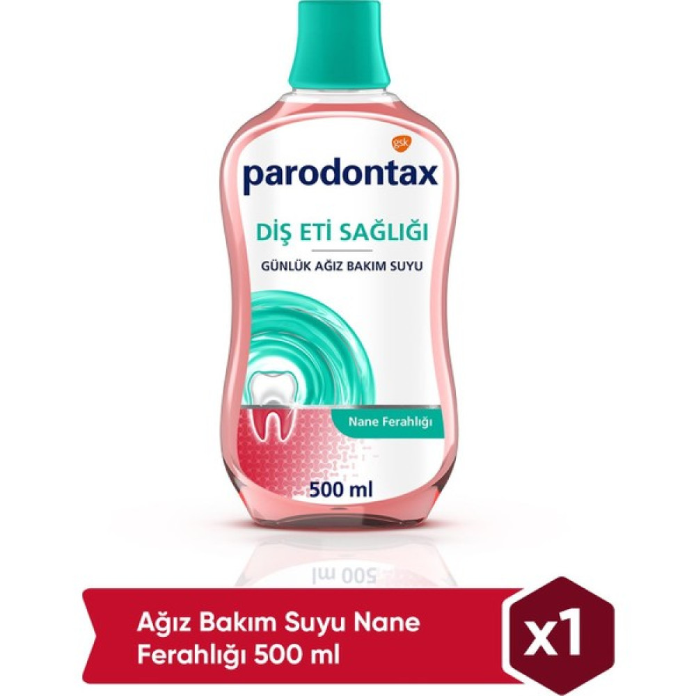 Parodontax Diş Eti Bakımı Nane Ferahlığı Ağız Bakım Suyu 500ml​ Ağız Gargara ve Spreyi Fiyatı