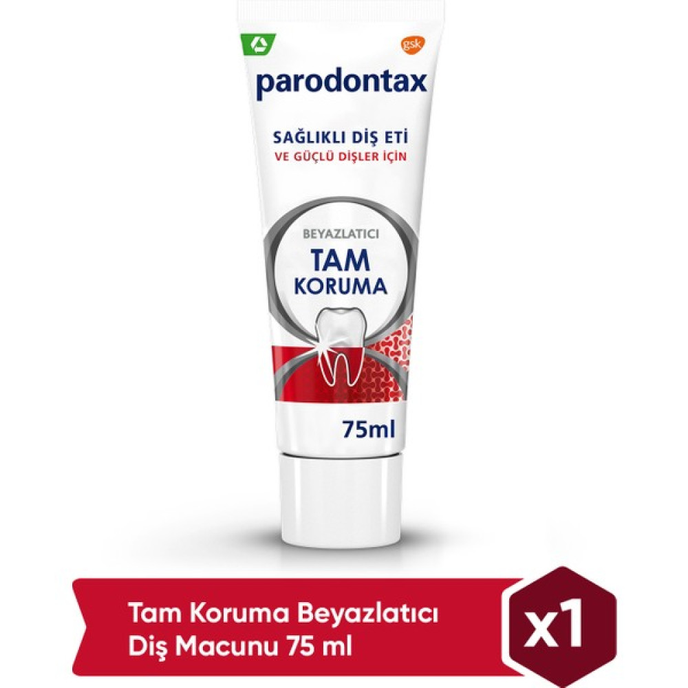 Parodontax Diş Eti Bakımı Tam Koruma & Beyazlatıcı Diş Macunu 75ml​ Diş Macunları Fiyatı