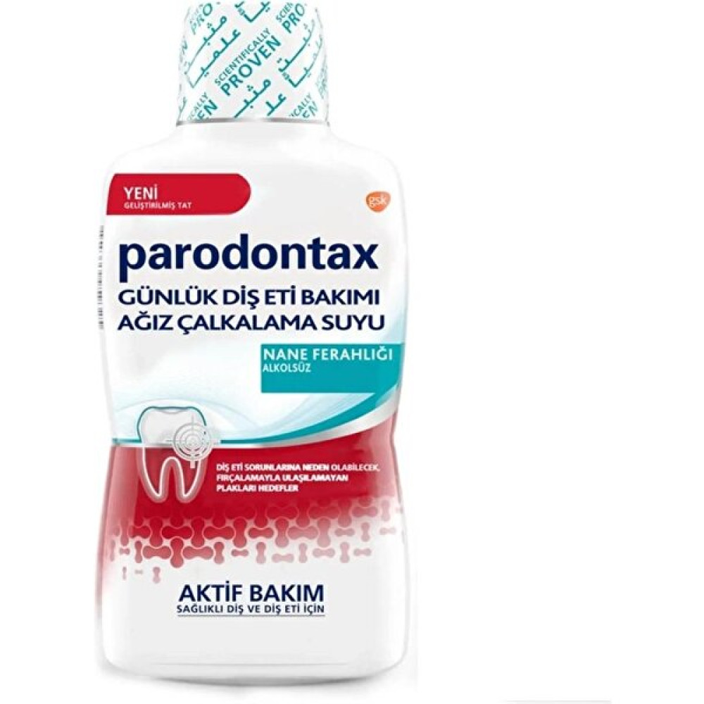 Parodontax Parodontax Nane Ferahlığı Günlük Ağız Bakım Suyu 500 ml Ağız Çalkalama Suyu Ağız Gargara ve Spreyi Fiyatı