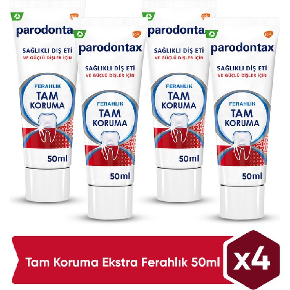 Parodontax Tam Koruma Ekstra Ferahlık 50ML x 4 Adet Diş Macunları Fiyatı