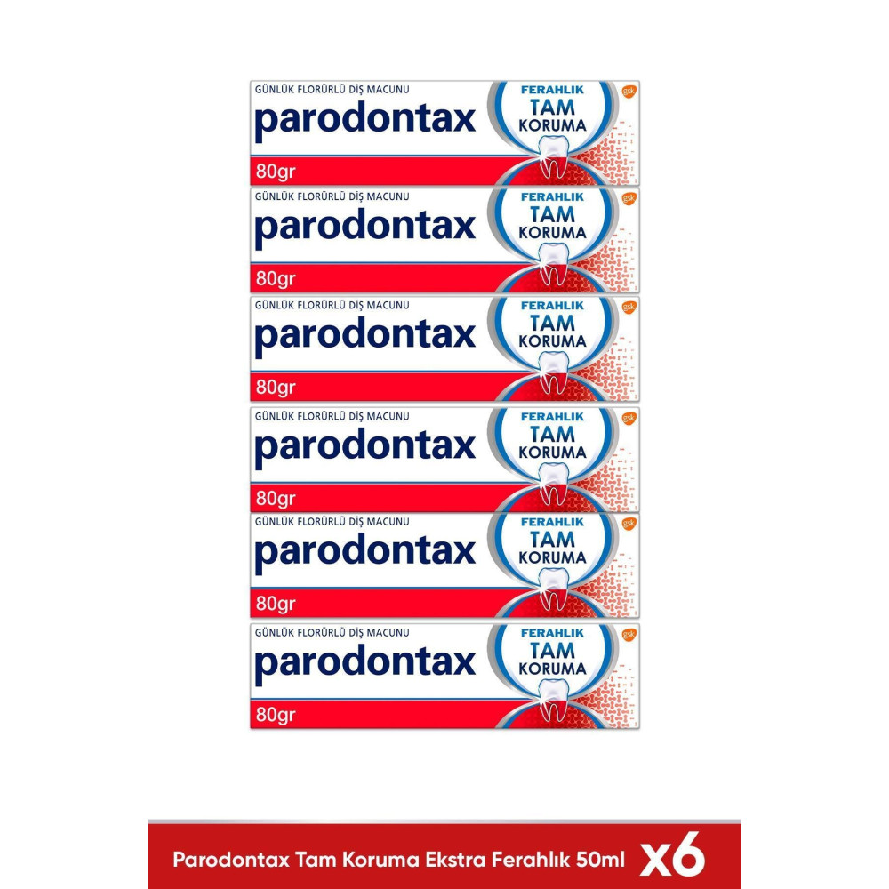 Parodontax Tam Koruma Ferahlık Diş Macunu 50 ml x 6 Adet Diş Macunları Fiyatı