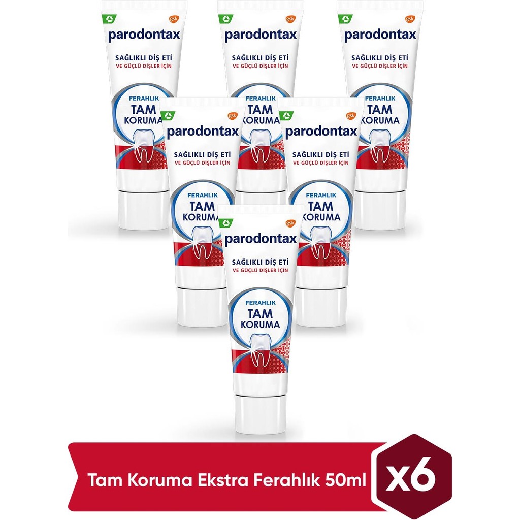 Parodontax Tam Koruma Ferahlık Diş Macunu 50 ml x 6 Adet Diş Macunları Fiyatı