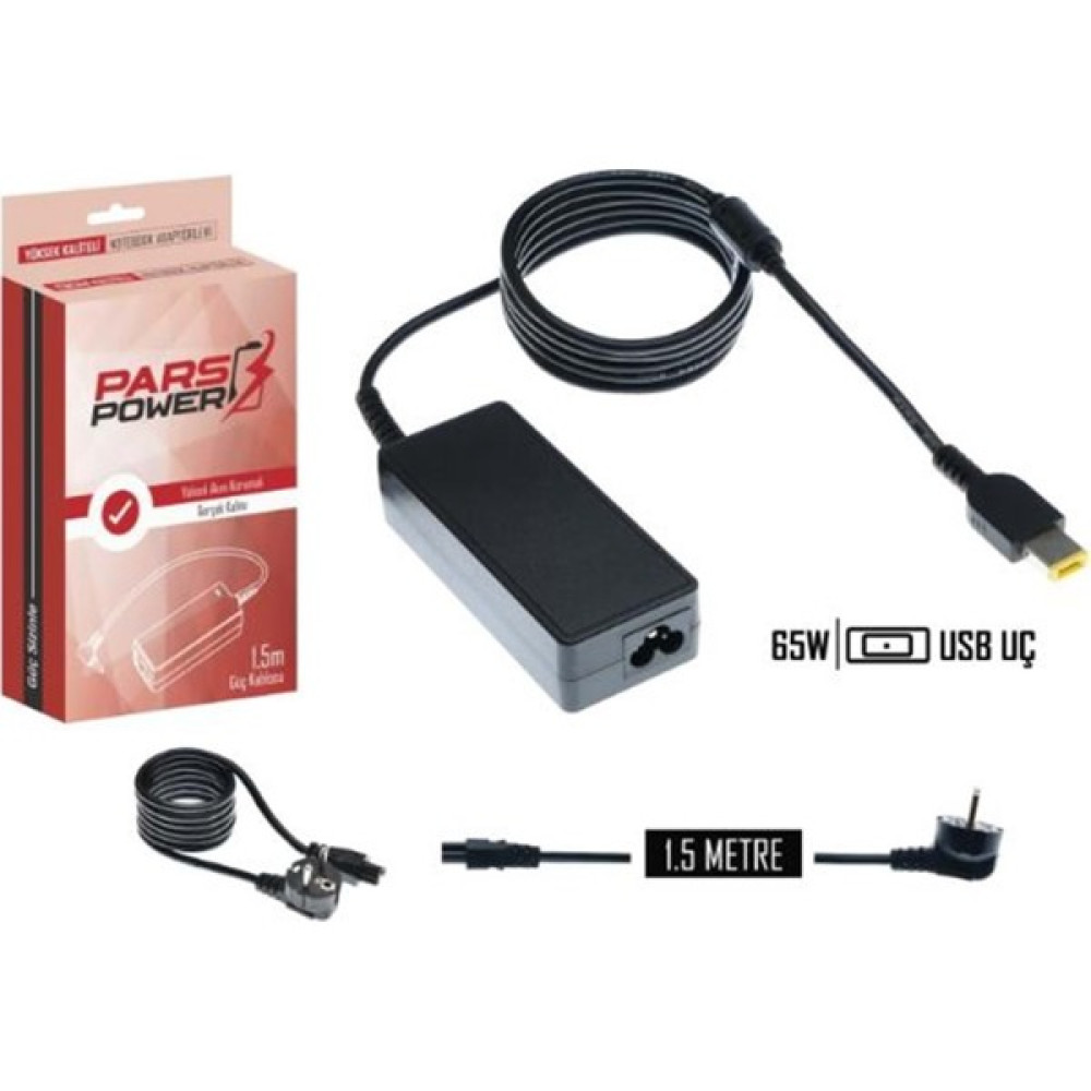 PARS POWER Lenovo 65W 20V 3.25A USB Tip Notebook Adaptör Şarj Aleti-Cihazı Pars Power Oto Boyaları Fiyatı