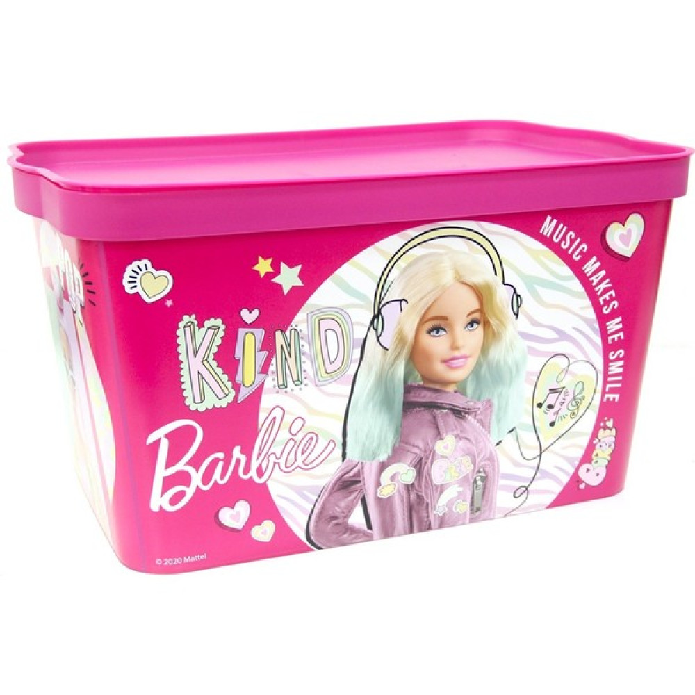 Parstek Barbie Desenli Dekoratif Oyuncak Kutusu 24 Litre Duvar Rafı Fiyatı