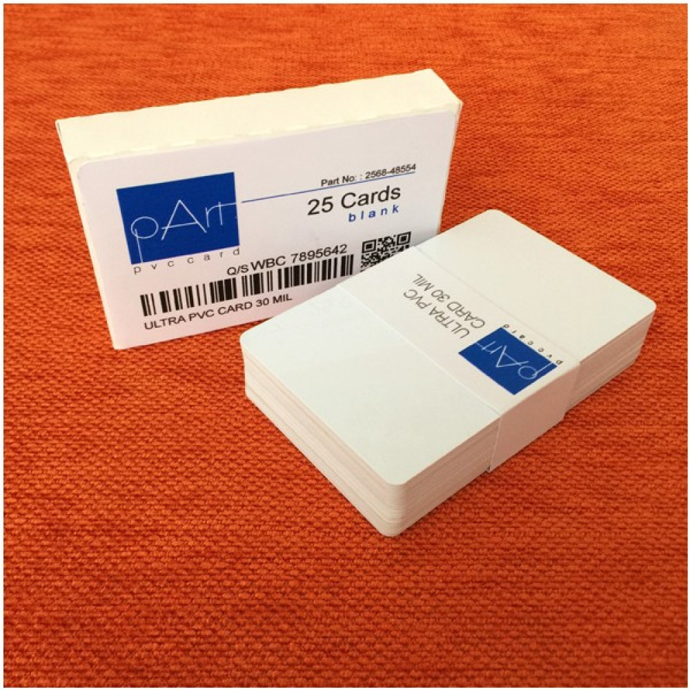 Part Pvc Beyaz Termal Kart 25 Adet Plastik Kart Malzemeleri Fiyatı