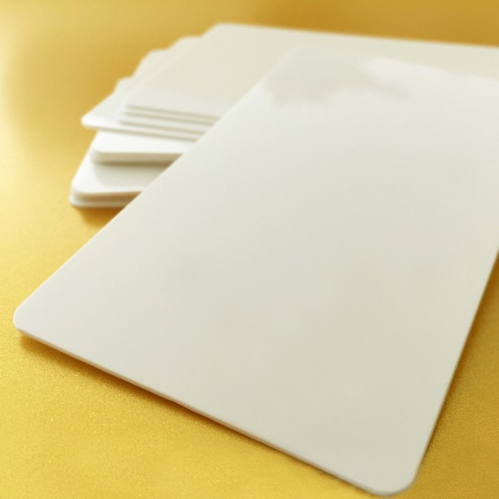 Part Pvc Eco Mat Yüzey Beyaz Kart 100 Adet Plastik Kart Malzemeleri Fiyatı