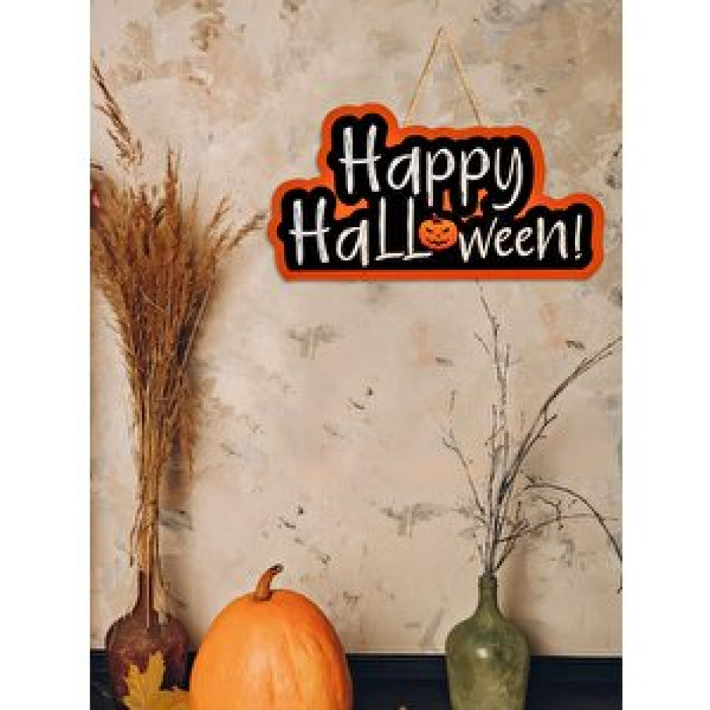 Parti Adresi Ahşap Happy Halloween Yazısı 30x1,2x16 Cm Yılbaşı Fiyatı