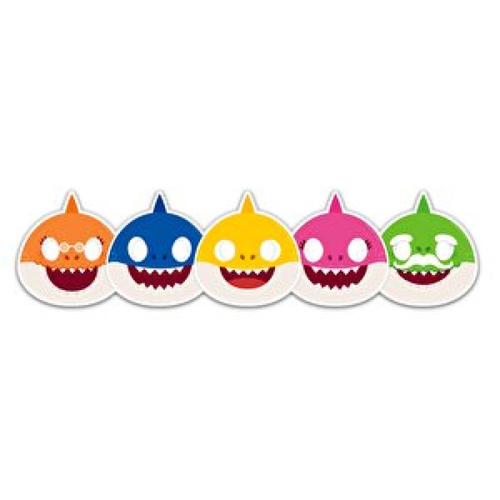 Parti Adresi Baby Shark Maske 6 Adet Yaş Günü & Parti Fiyatı