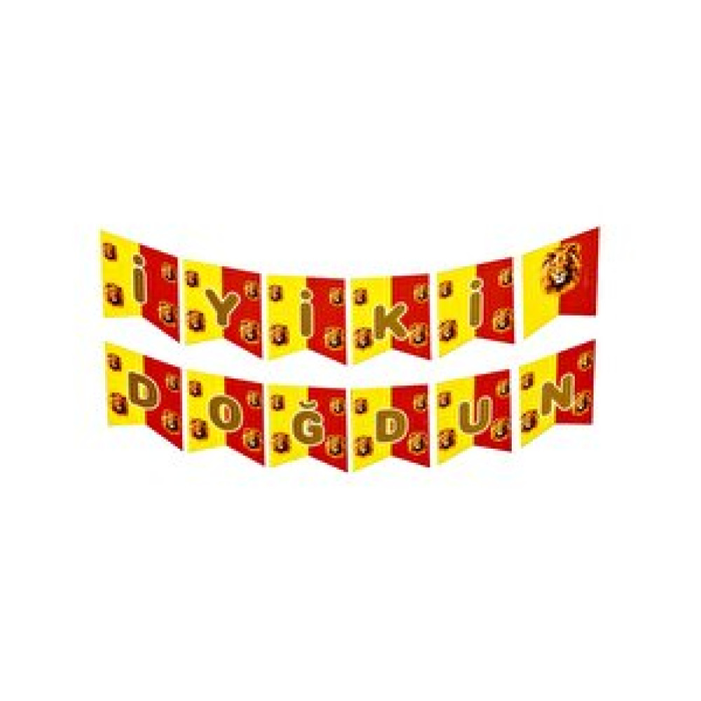Parti Adresi Galatasaray Temalı İyi Ki Doğdun Yazı Banner Asılabilir Doğum Günü Süsü Yaş Günü & Parti Fiyatı