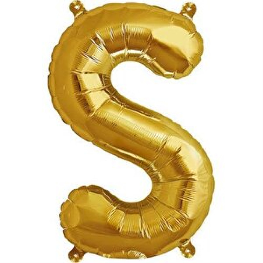 Parti Adresi Harf Folyo Balon S Harfi Altın Renk 100 Cm - 40" Yaş Günü & Parti Fiyatı