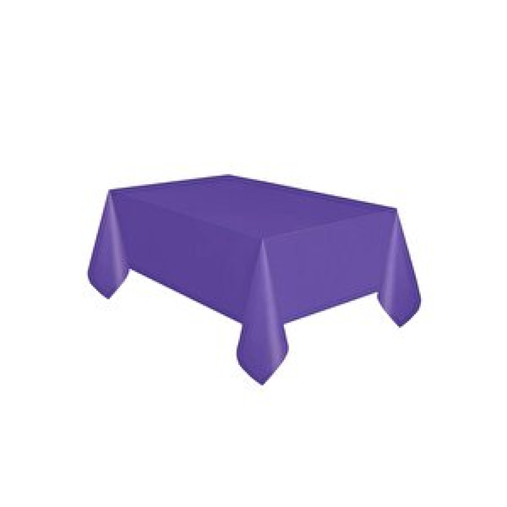 Parti Adresi Mor Plastik Masa Örtüsü Doğum Günü Masa Örtüsü  Yılbaşı Fiyatı