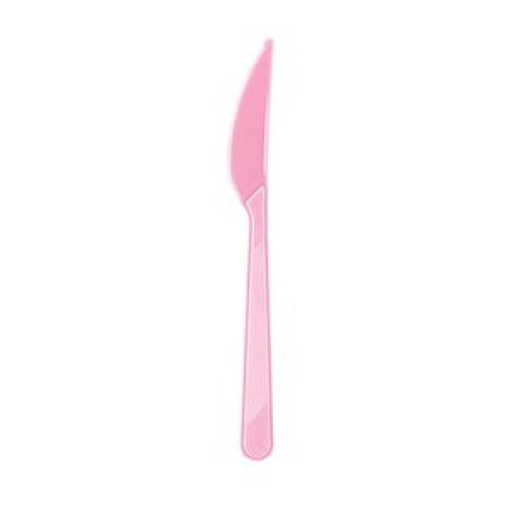 Parti Adresi Plastik Bıçak Pembe 25'li Yaş Günü & Parti Fiyatı