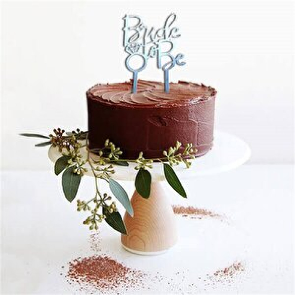 Parti Adresi Pleksi Pasta Süsü Yazı Bride To Be Gümüş Yaş Günü & Parti Fiyatı