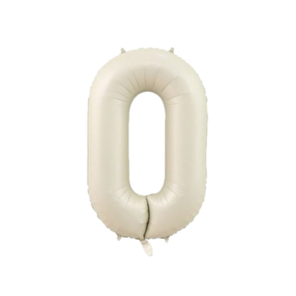 Parti Adresi Rakam Folyo Balon 0 Rakamı Krem 76 Cm 34 Inc Yaş Günü & Parti Fiyatı