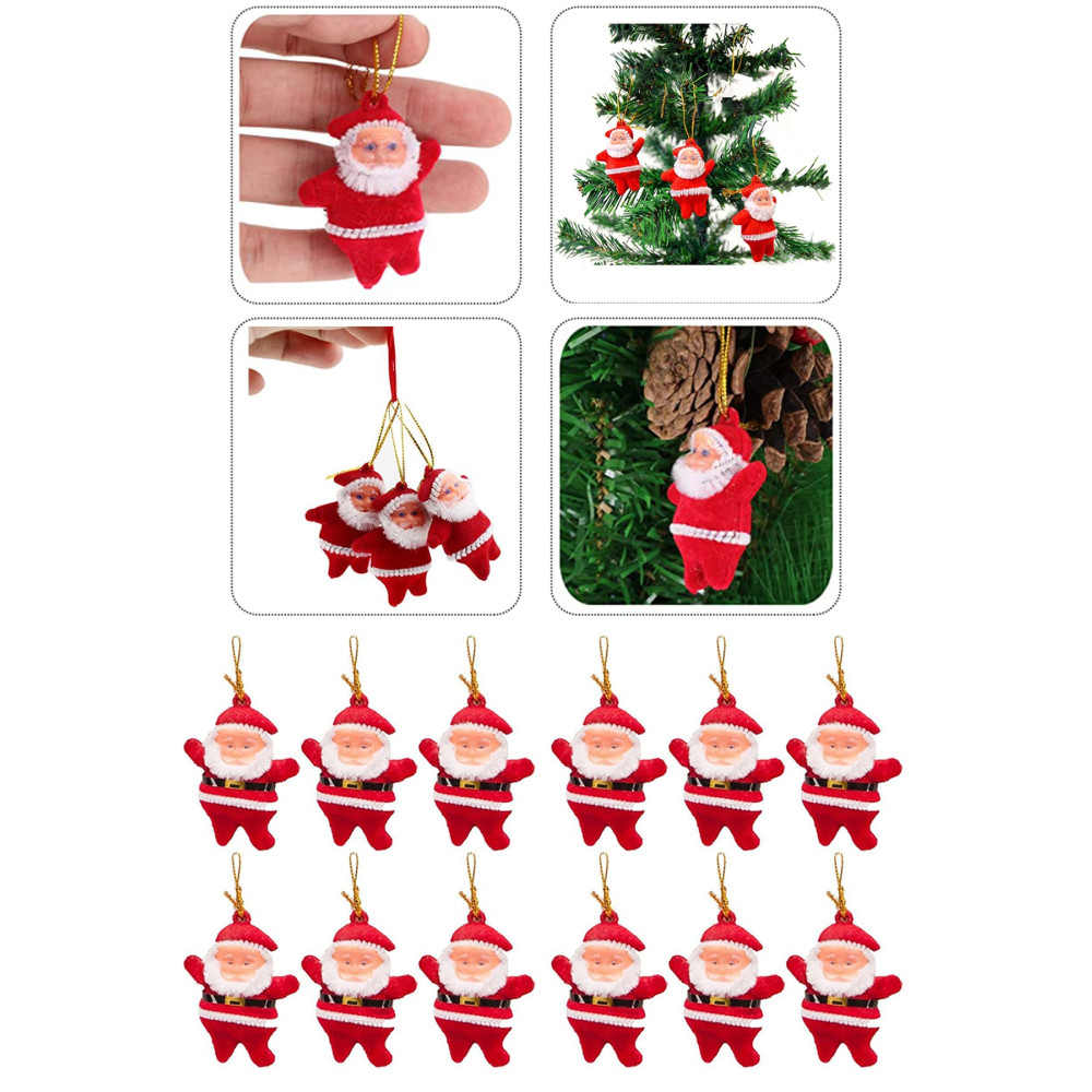 Parti dolabı 12 Li Noel Baba Figürlü Yılbaşı Çam Ağacı Süs Seti Noel Adam Yeni Yıl Ipli Ağaç Süsü Yaş Günü & Parti Fiyatı