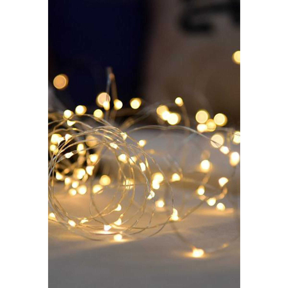 Parti dolabı Peri Led Işık 10 Metre (SARI) Pilli Led Yılbaşı Bahçe Çam Ağaçı Dekoratif Led Işık Yaş Günü & Parti Fiyatı