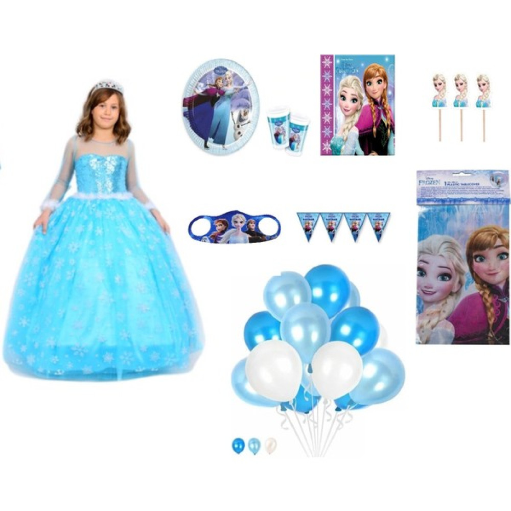 Parti Kırtasiye Frozen Elsa Kostümlü Doğum Günü Seti 8 Kişilik - Mavi - 1 - 2 Yaş Oyuncak Fiyatı