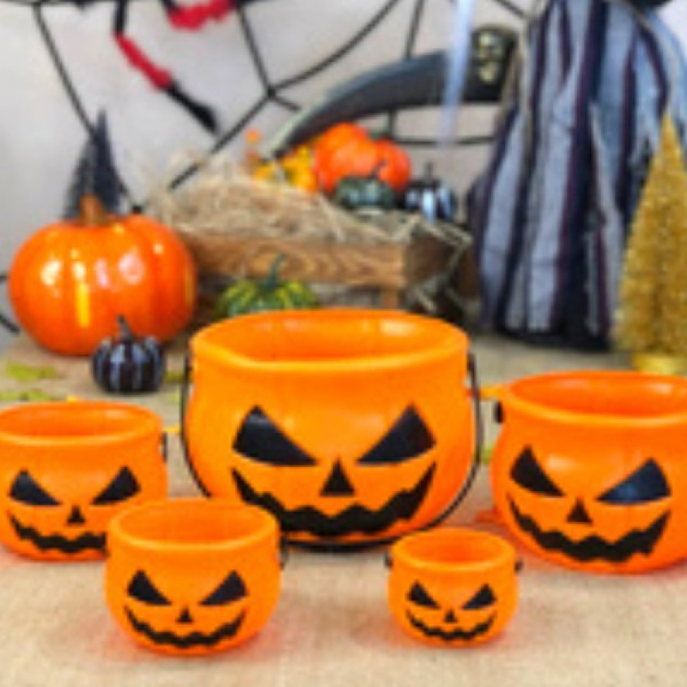 Parti Sürprizi Halloween Balkabağı Şekilli Kova 5'li Oyuncak Fiyatı