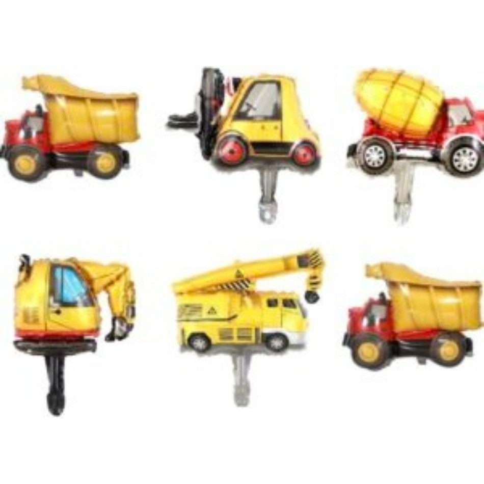 Parti Sürprizi Inşaat Teması Mini Shap Folyo Balon 6 Lı Set Diğer Fiyatı