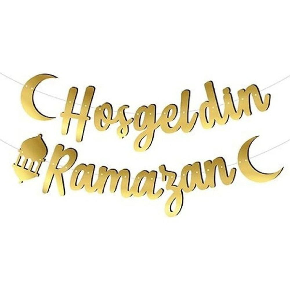 Parti Vitrini Hoşgeldin Ramazan Banner Uzun Yazı Kaligrafi Oyuncak Fiyatı