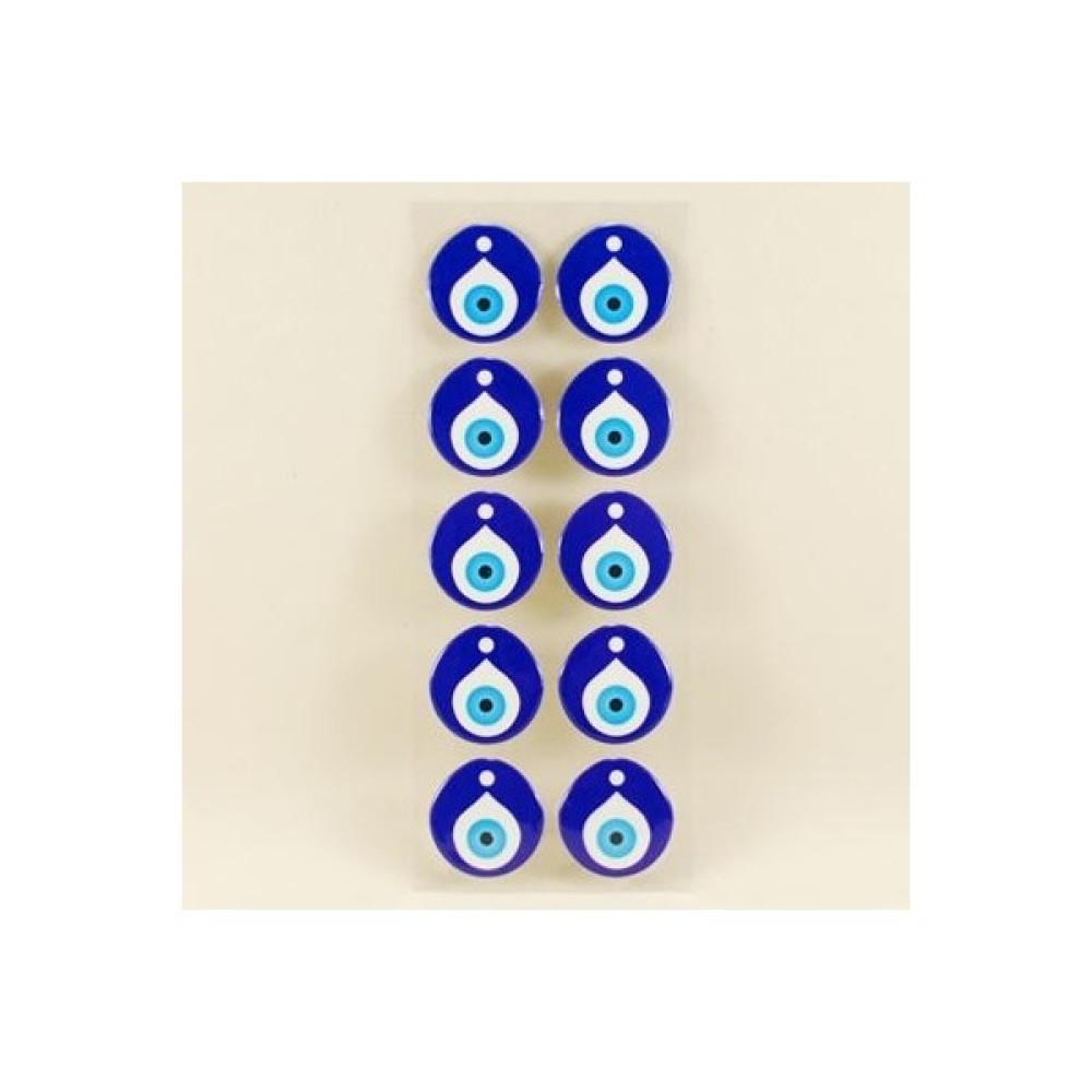 Parti Vitrini Nazar Boncuğu Sticker 10 Adet 2.8 cm x 2.9 cm - Standart - Lacivert Oto Boyaları Fiyatı